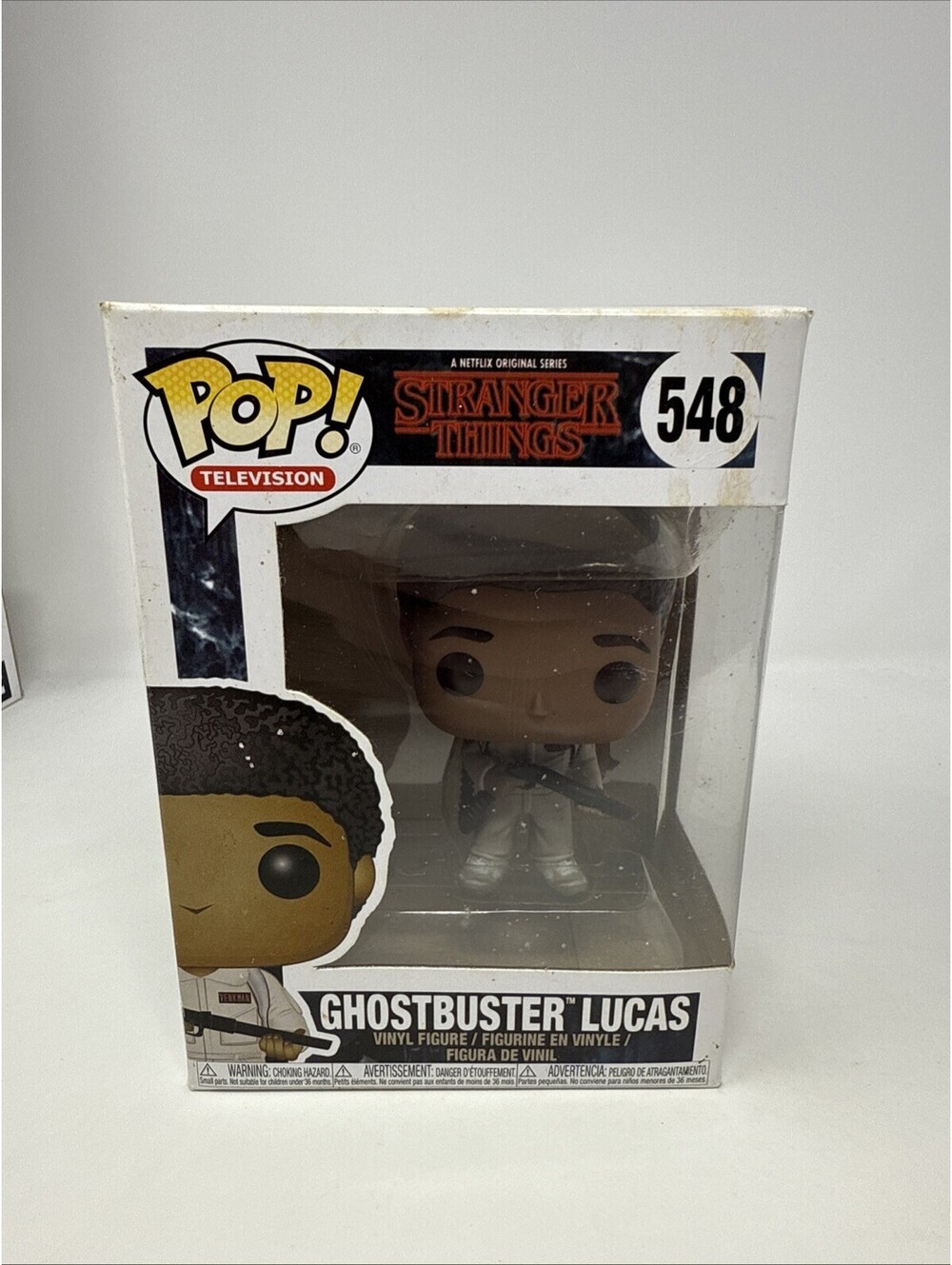 Funko Pop! Television Stranger Things Ghostbuster Lucas Vinyl Figure #548